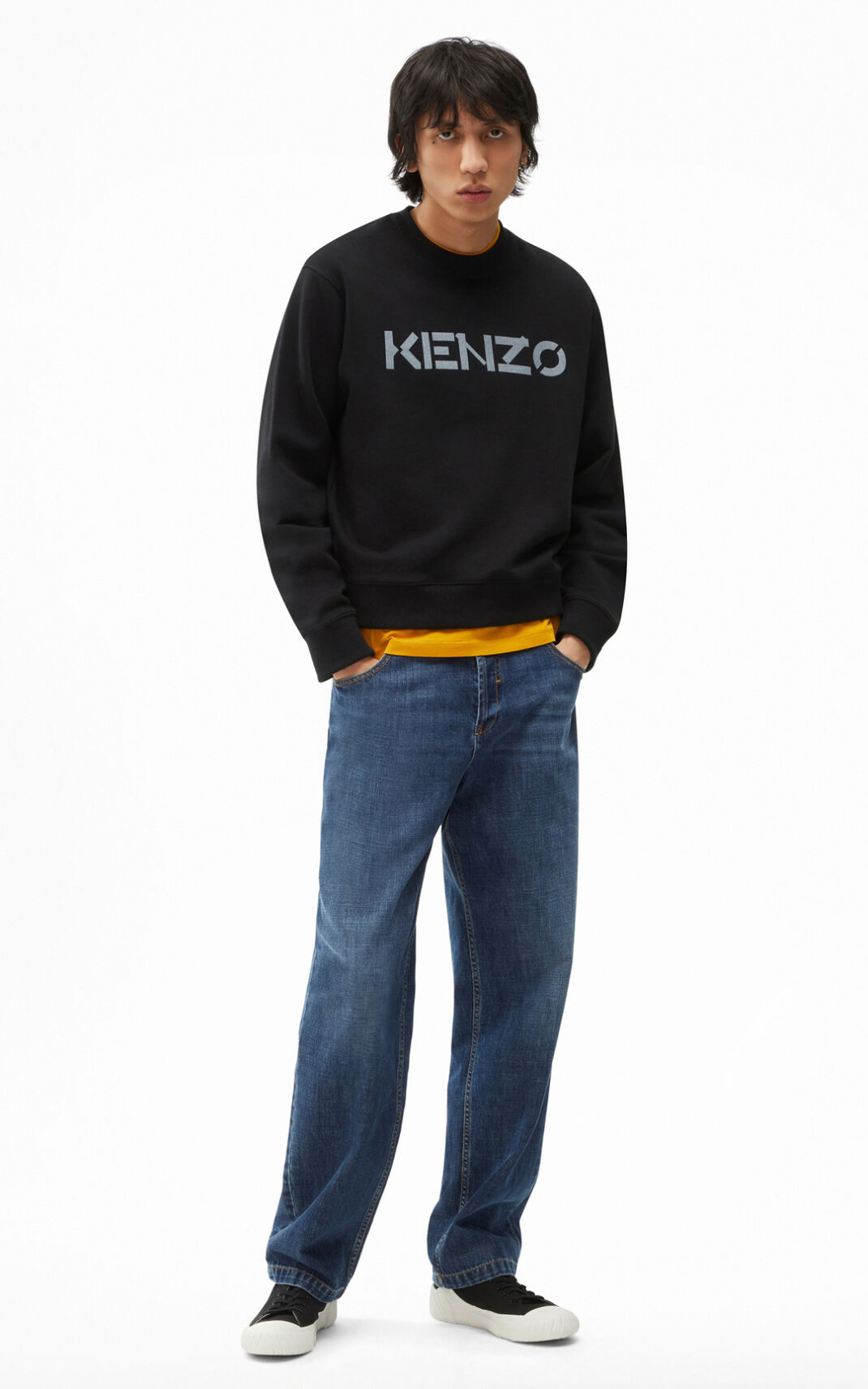 Kenzo Logo Sudadera Hombre Negras | 6875291-QX